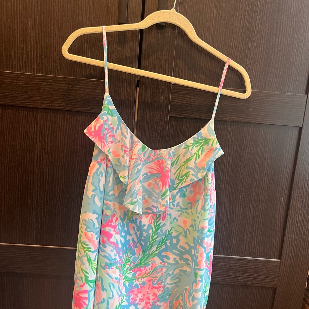 Lilly Pulitzer Pink and Blue Floral Top
